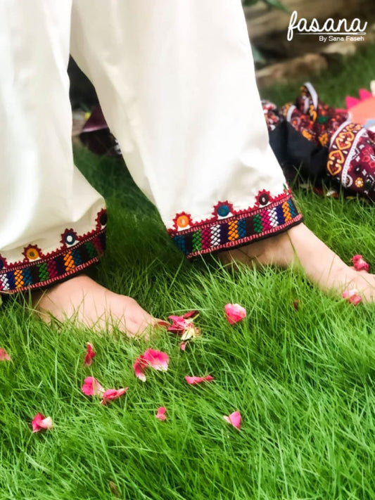 Bloom – Floral Thread work Shalwar