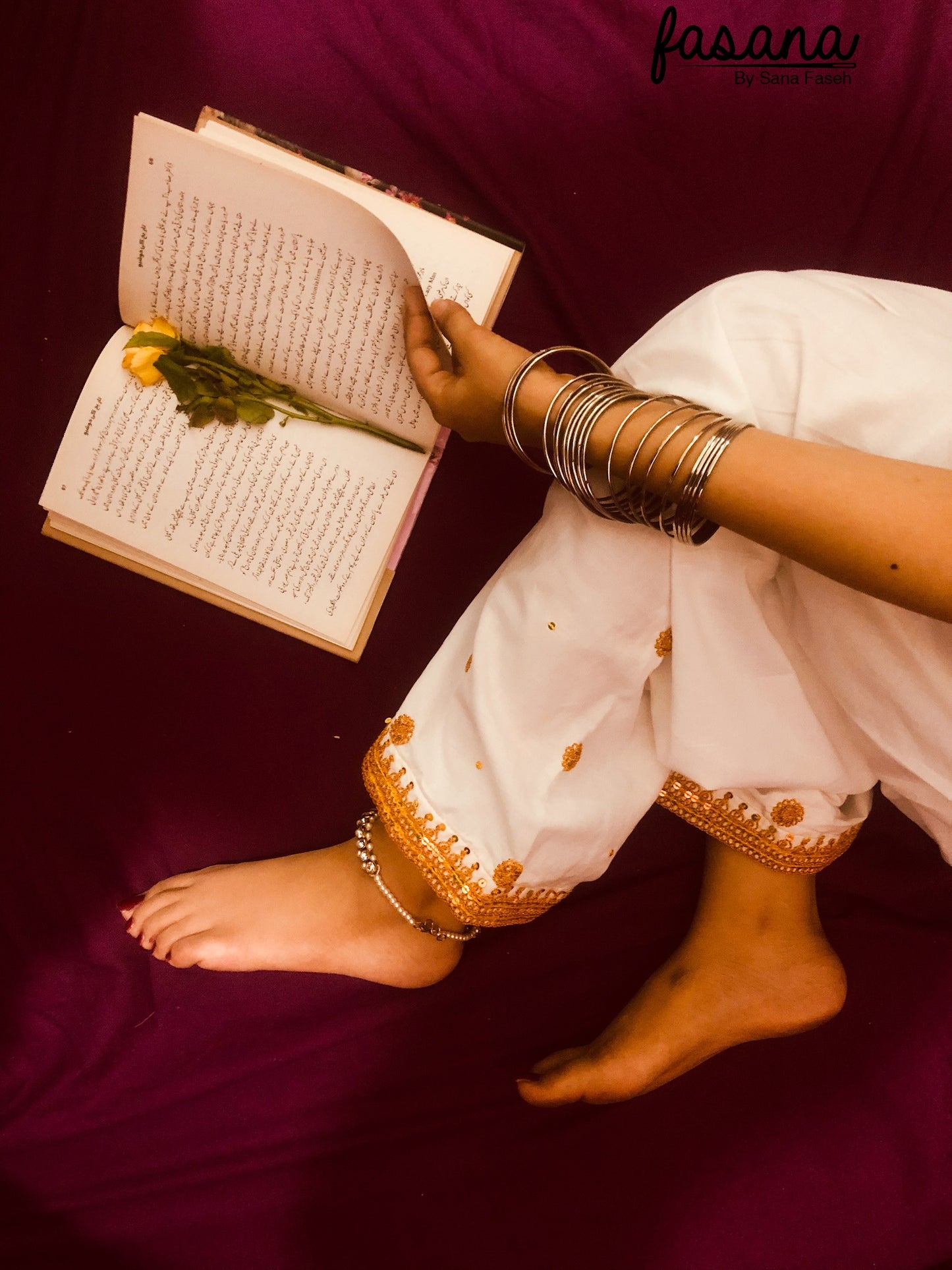 Glimmer – Hand Embroidered Mukka Shalwar