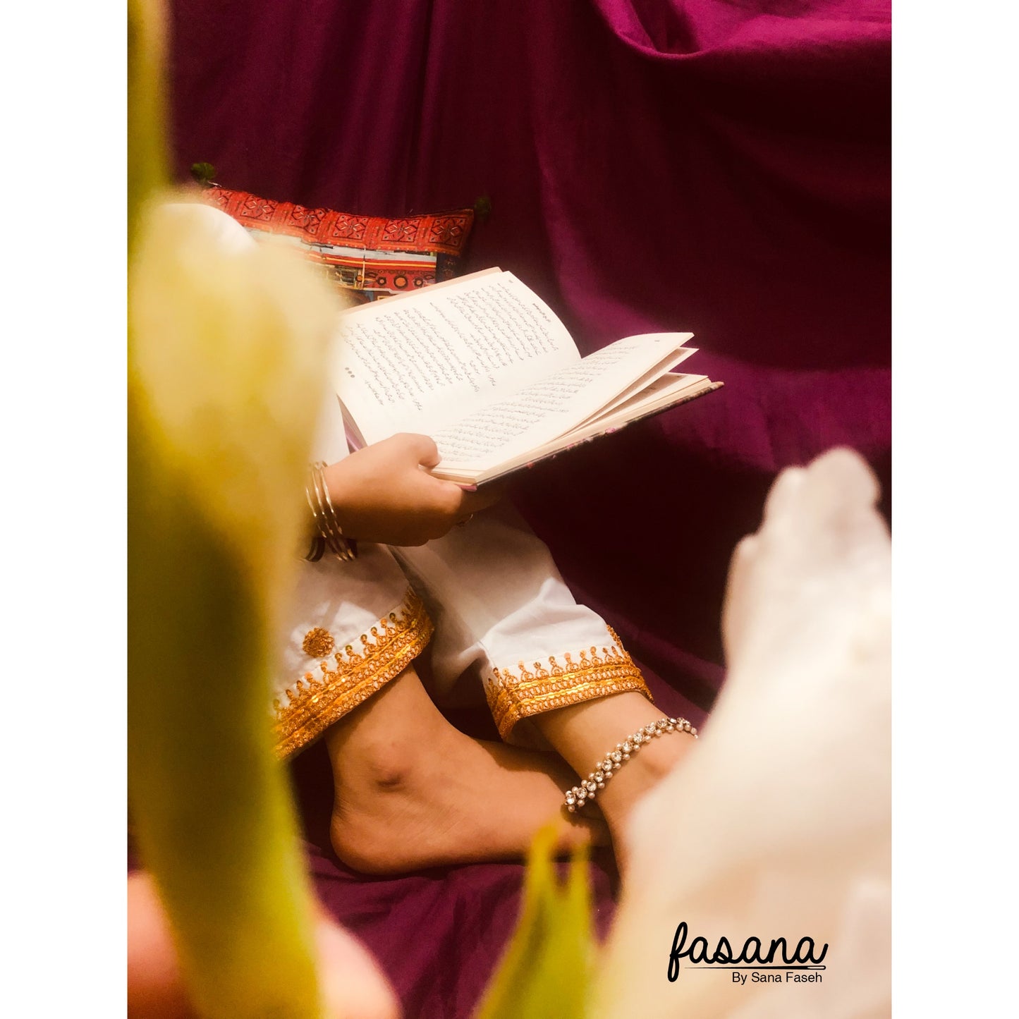 Glimmer – Hand Embroidered Mukka Shalwar