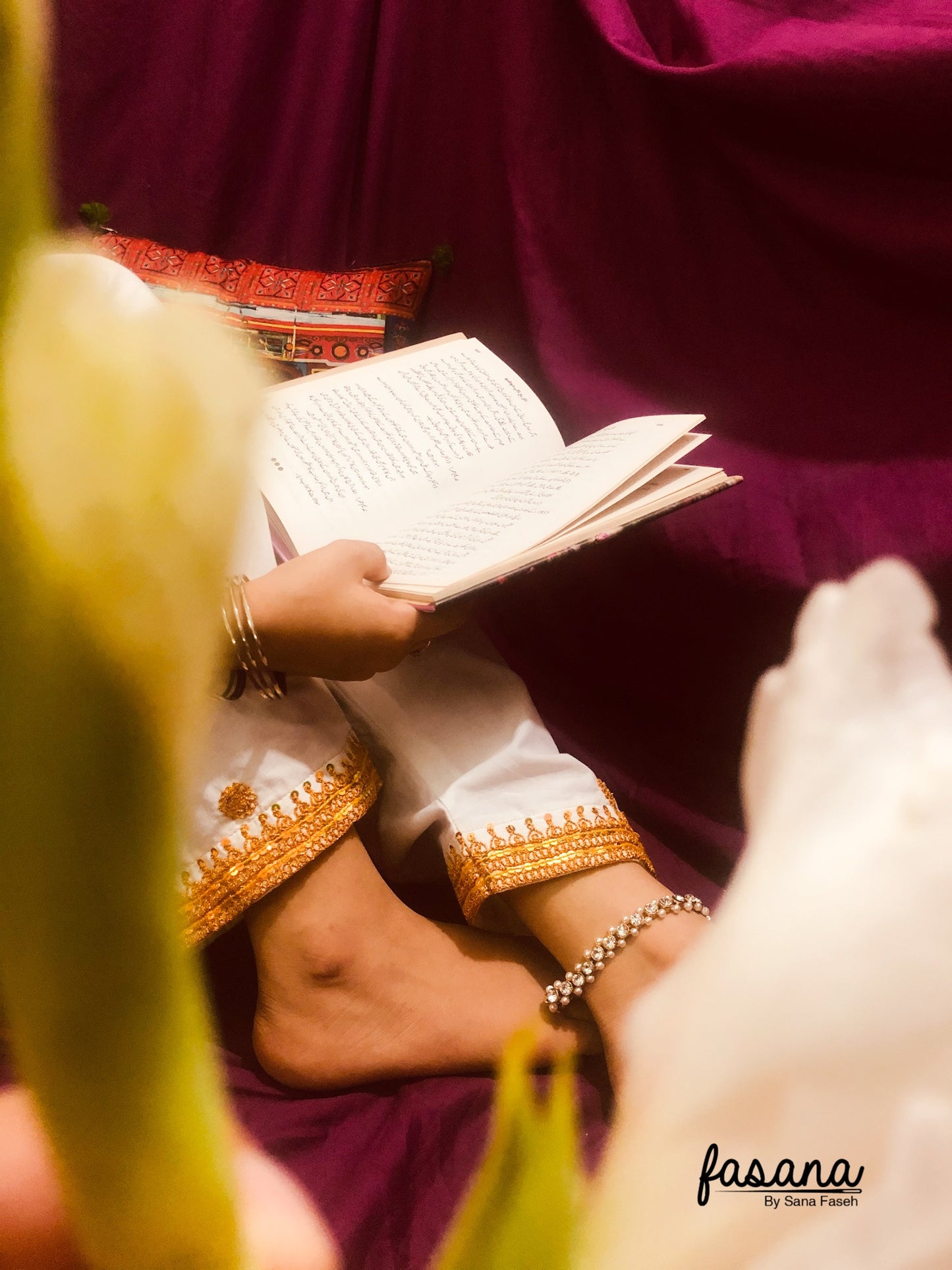 Glimmer – Hand Embroidered Mukka Shalwar