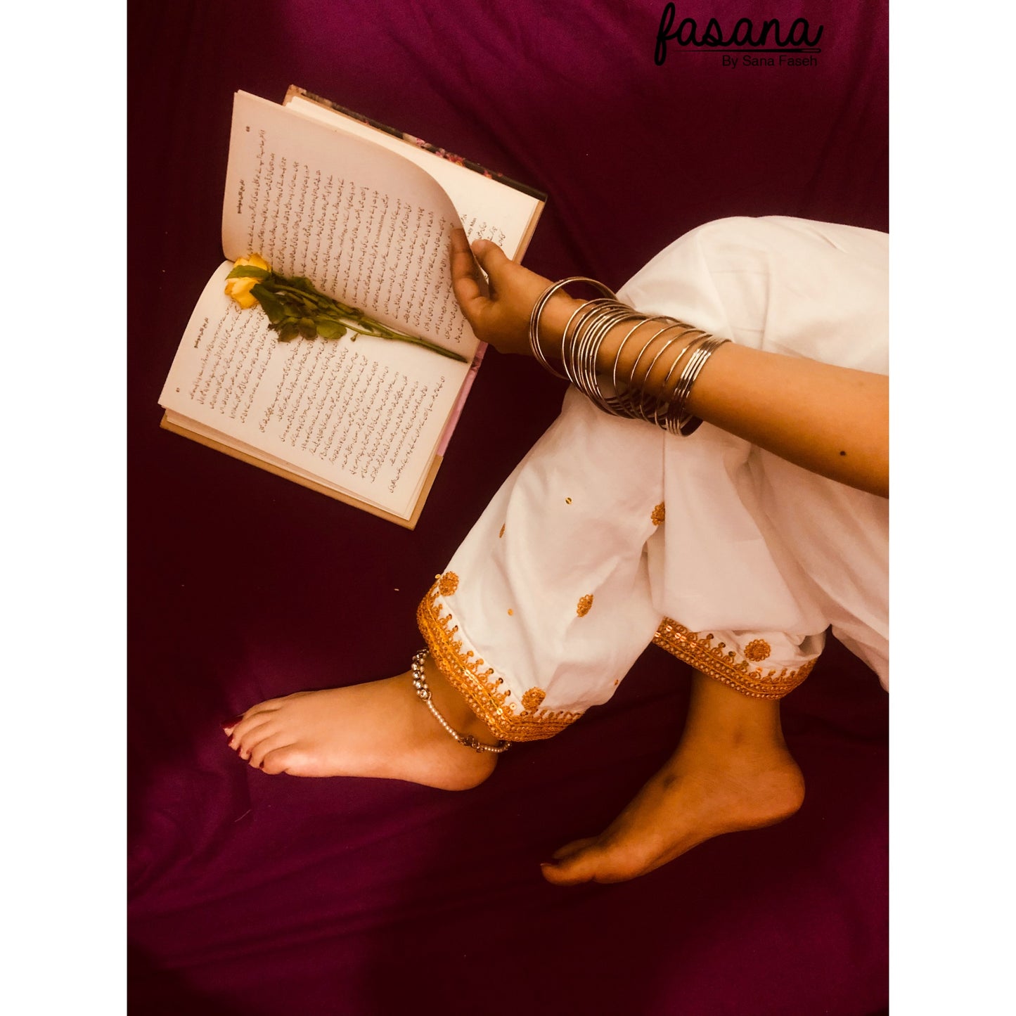 Glimmer – Hand Embroidered Mukka Shalwar