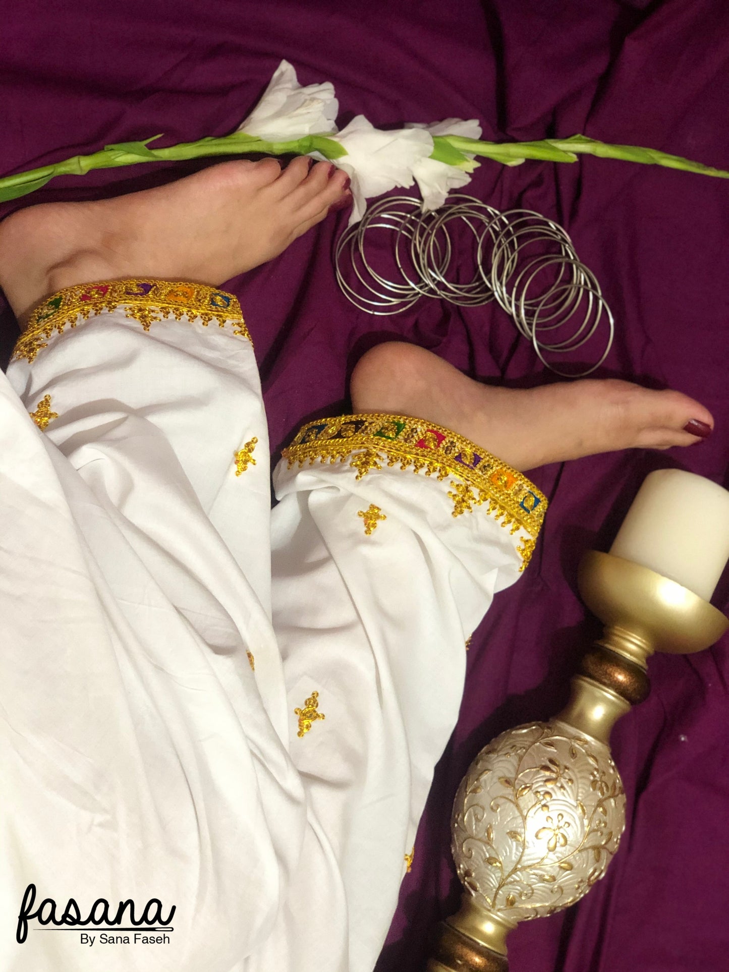 Glimmer – Hand Embroidered Mukka Shalwar