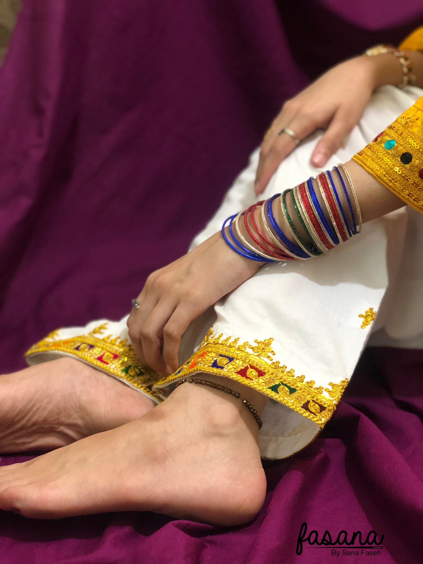 Glimmer – Hand Embroidered Mukka Shalwar