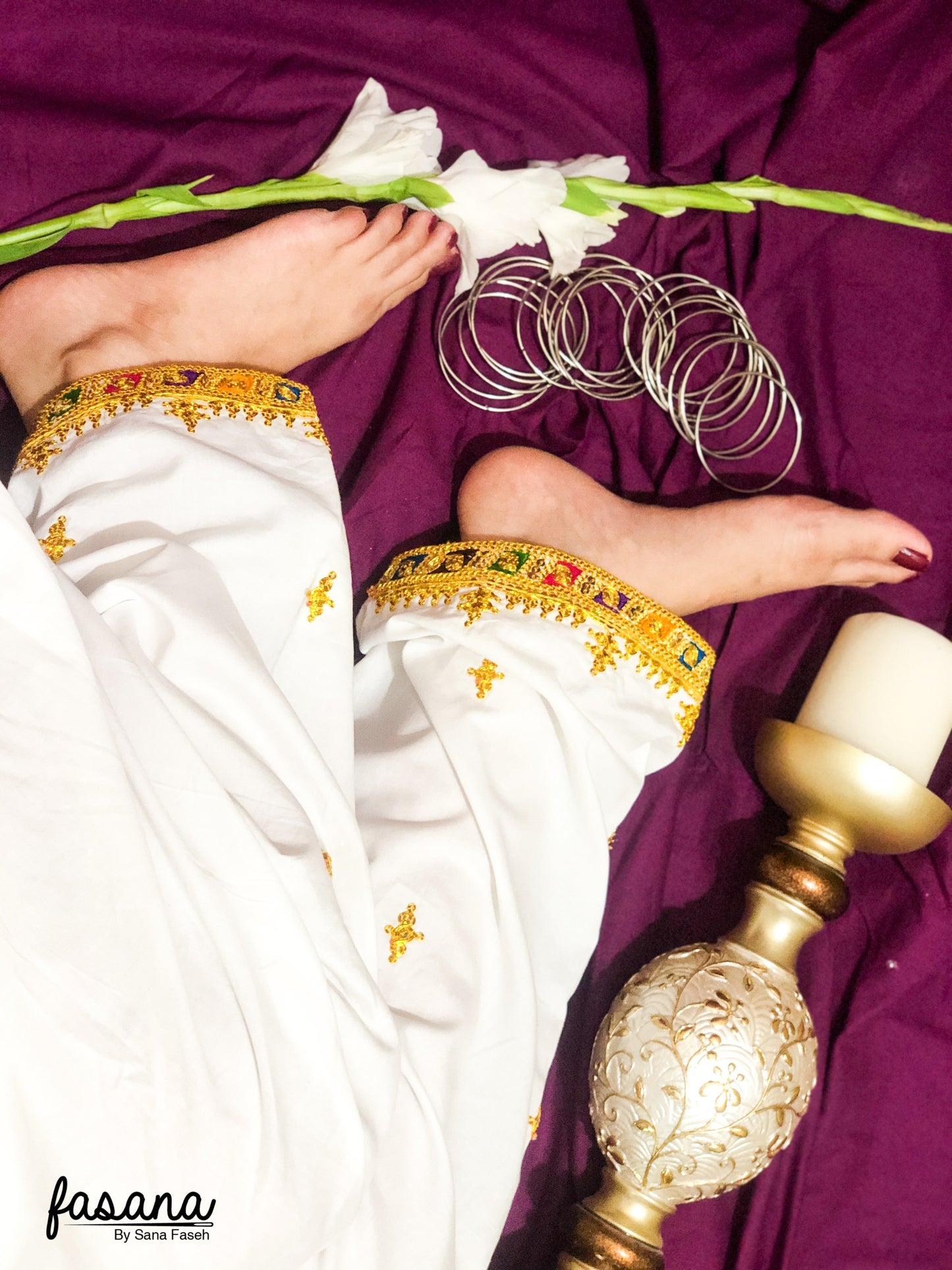 Glimmer – Hand Embroidered Mukka Shalwar