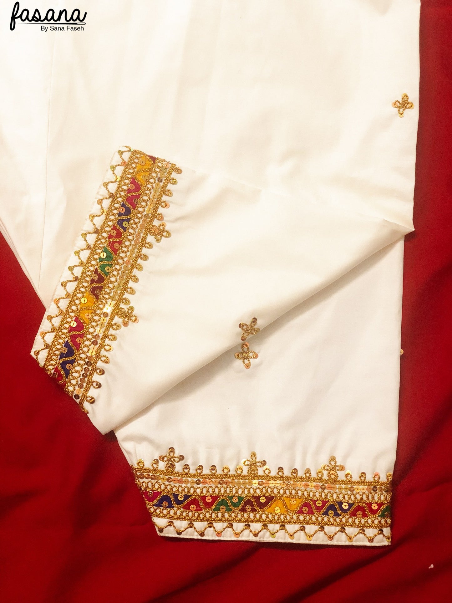 Glimmer – Hand Embroidered Mukka Shalwar